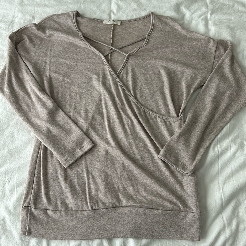 Wrap sweater